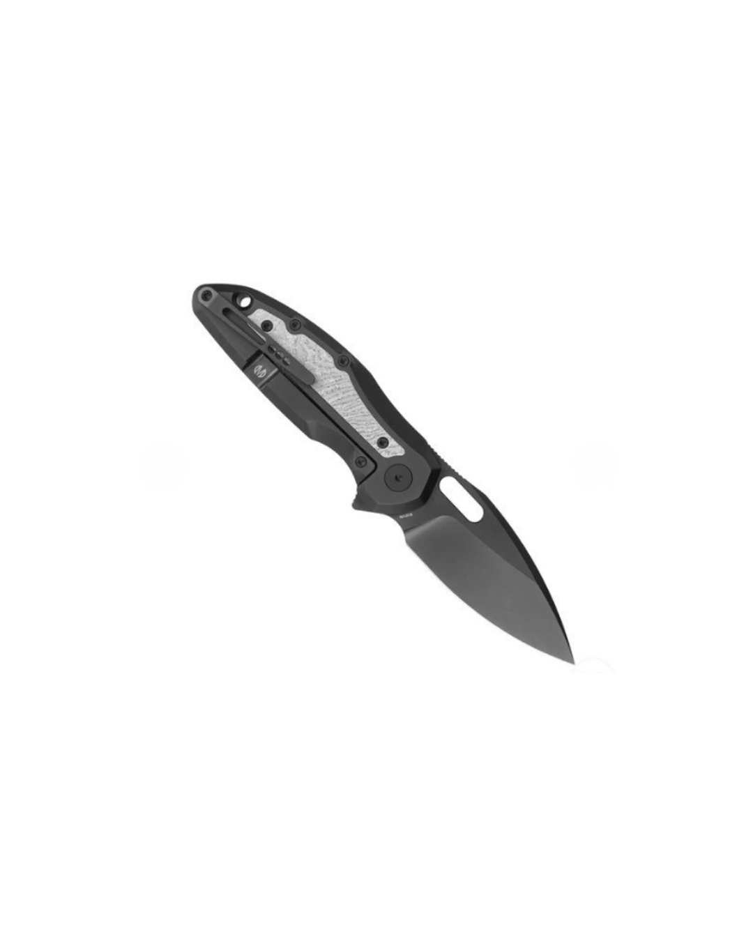 Mantle - DLC CPM-S35VN Steel Frame Lock Pocket Knife M1183DC - DLC Titanium+Dark Matter Gold Carbon Fiber