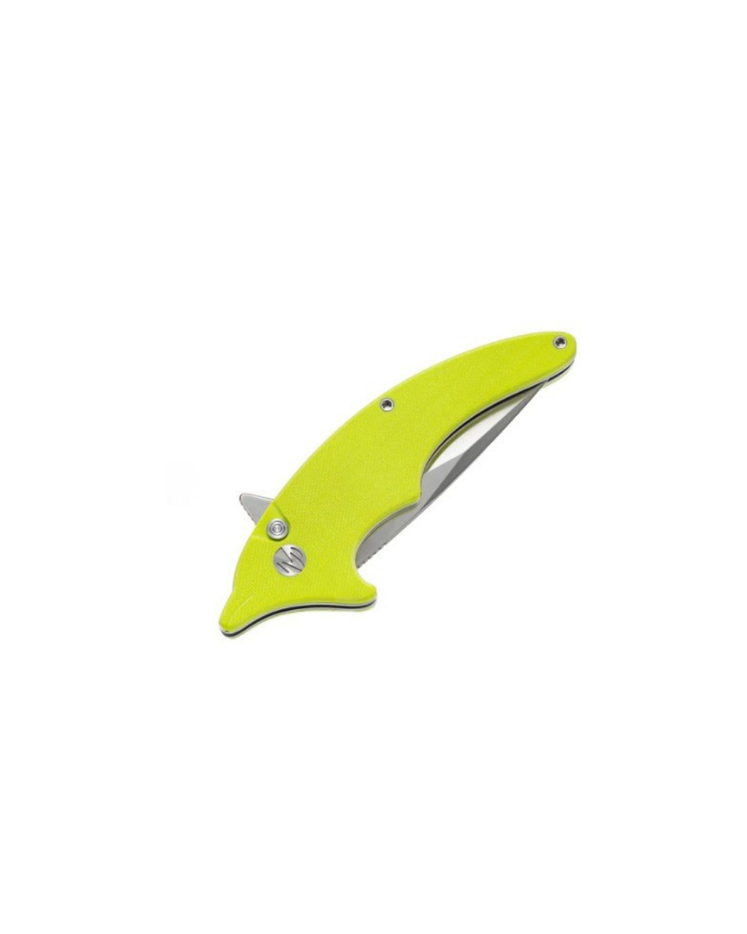 Cove -14C28N Button Lock Pocket Knife M996GY - Green Yellow G10